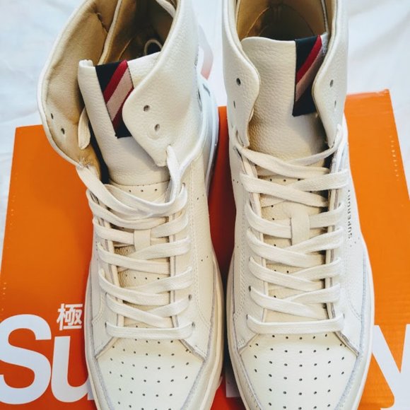 Superdry Basketball shoes cream size 10 - Picture 3 of 4